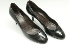 Scarpe donna Max Mara taglia 7 (37.5) vernice nera pelle. Prodotto IN ITALIA