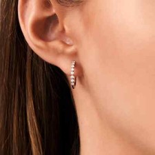 Orecchini Huggie in argento
