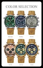 POEDAGAR Orologio da uomo di