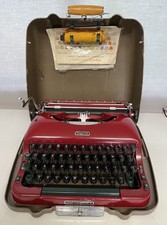 Imperial Good Companion 5 Typewriter  1950s With Original Case / Key And Papers