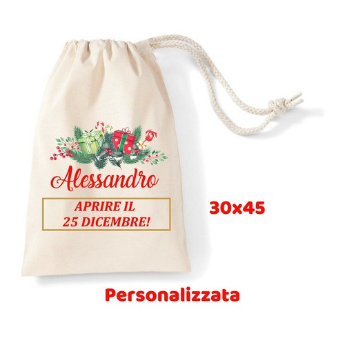 Sacca per regali natale - sacca,