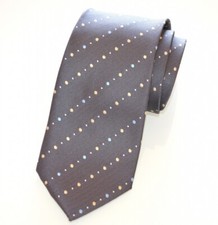 Cravatta uomo grigio pois