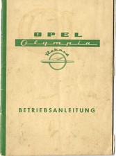 OPEL OLYMPIA REKORD Manuale di