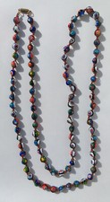 Lunga collana vintage in vetro Murano Moretti Millefiori