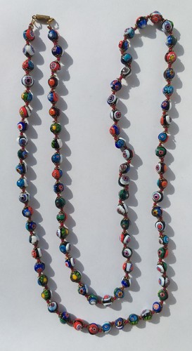 Lunga collana vintage - , vetro