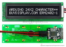 Display modulo LCD seriale 24x2 personaggio IIC/I2C/TWI 24x2 nero per Arduino con libreria