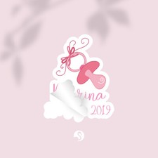 Stickers bomboniera con nomi e