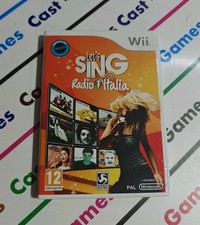NINTENDO WII LET'S SING RADIO ITALIA EU DISCO COME NUOVO IN ITALIANO 