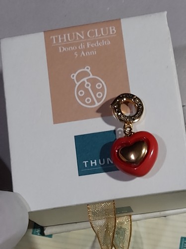 Charm thun cuore rosso - charm, con
