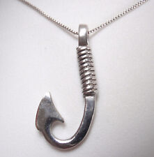 Ciondolo gancio pesce argento