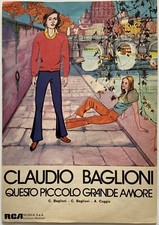 Spartito - Claudio Baglioni "Questo piccolo grande amore" RCA 1972