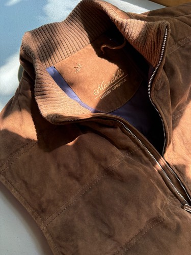 Gilet mandelli pelle di - gilet,