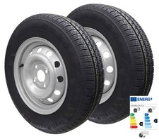 2 ruote complete 155/80R13 84N 100x4 155 R 13 rimorchio auto ruota cerchio 4Jx13 pneumatici