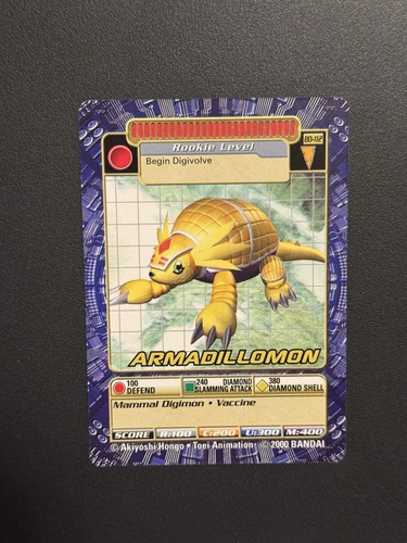 Digimon armadillomon 112 - armadillomon, bo-112
