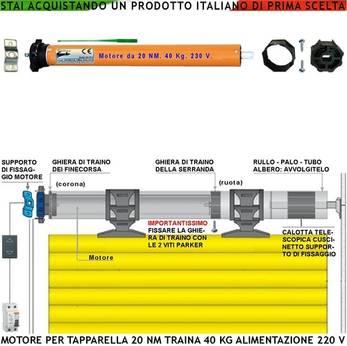 Motore per tapparella - motore,