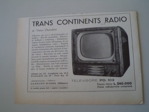 Advertising pubblicità 1953 - advertising,