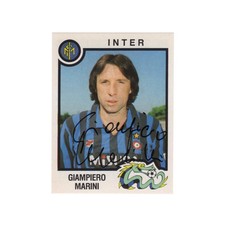 GIAMPIERO MARINI Figurina Autografata Signed Sticker Inter Panini 1982–1983