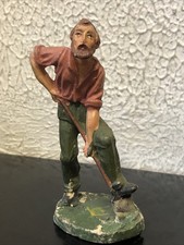 Statuina Del Presepe C.C. CONFALONIERI Figurante Con Vanga