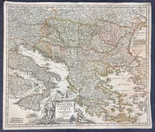 stampa antica mappa 1710