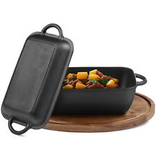 Pentola in Ghisa da Forno con Coperchio - Pentole e Padelle per Cuocere il Pane