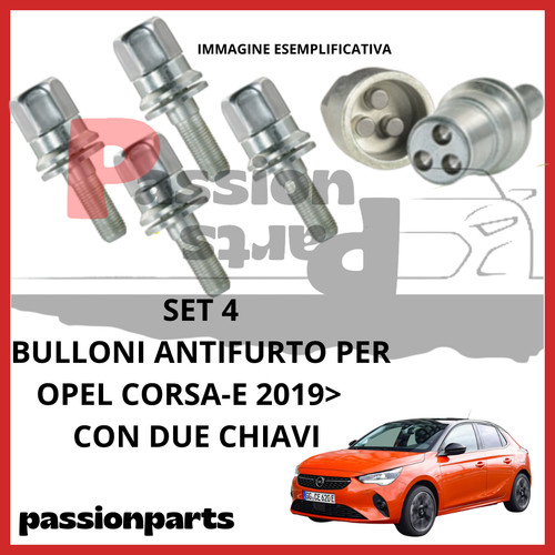 Kit bulloni antifurto cerchi - kit,