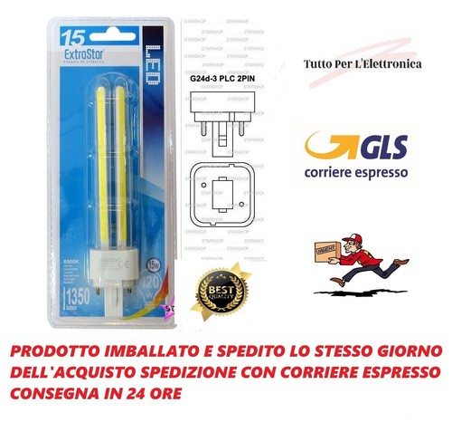 Lampadina led g24 15w luce - g24,