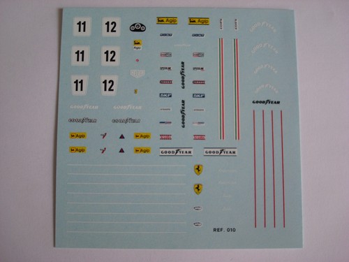 Decals kit ferrari 312 t2 - 312,