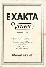 EXAKTA VAREX: Libretto di istruzione