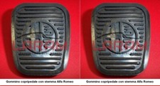 2 gommini copripedale con stemma Alfa Romeo spider e varie  - 2 pedal pads