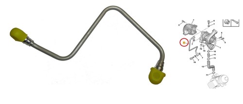 Tubo olio turbocompressore - olio,