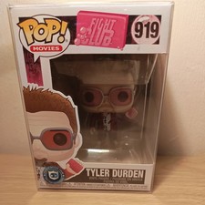 Funko Pop Movies Fight Club Tyler Durden #919 With Pop Protector Brad Pitt