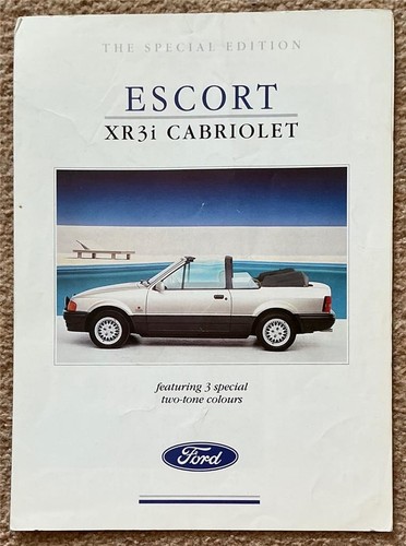 Ford escort xr3i cabriolet - xr3i,