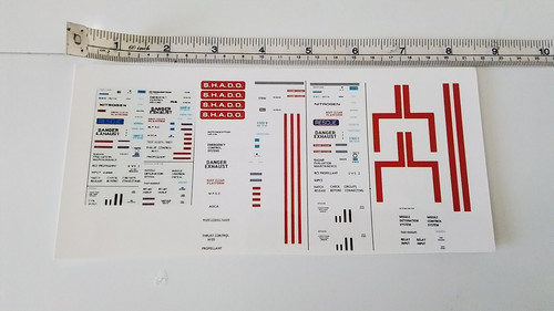 Dinky ufo shado decals 351 - ufo,