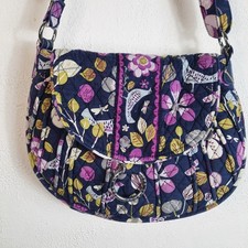 Borsa a tracolla Vera Bradley usignolo floreale 9x13" con sella