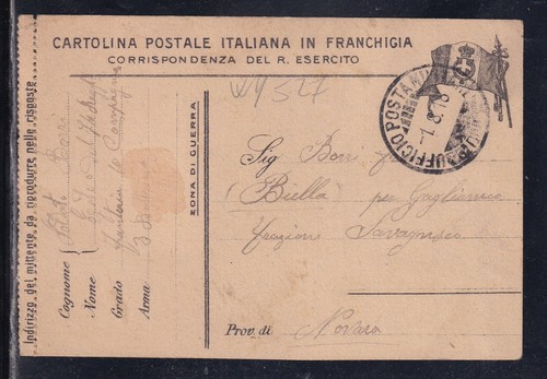 Cartolina postale franchigia - cartolina,