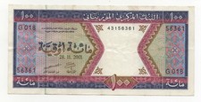 MAURITANIA 100 OUGUIYA 2001