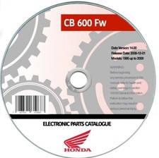 Honda Hornet CB 600 Fw (1998-2003) manuale officina ITALIANO su cd