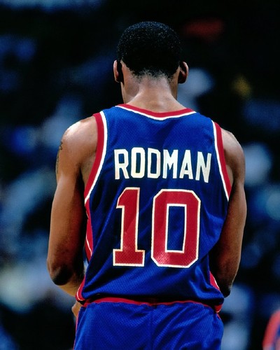 Maglia dennis rodman blu - maglia,