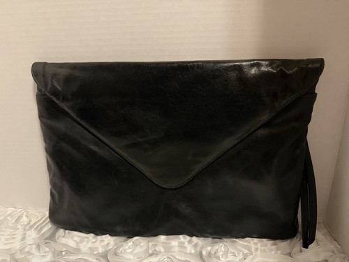 Pochette busta pelle nera