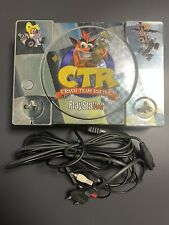Playstation 1 PS1 Console Grigia PAL + Cavi -Cover Crash Team Racing-Funzionante
