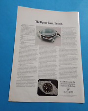 PUBBLICITA 1970 OROLOGIO ROLEX OYSTER CASE EXPLORER ADVERT WERBUNG VINTAGE WATCH