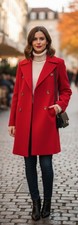Max mara peacoat rosso 100 - mara,