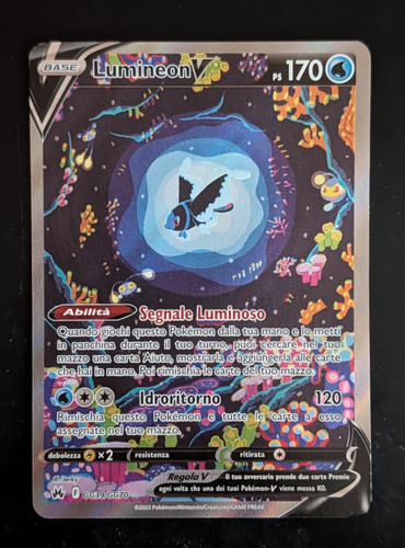 Carta pokemon lumineon - lumineon, v