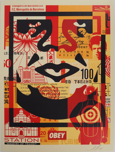 Shepard fairey collage - shepard,