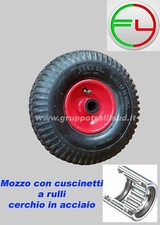 RUOTA CARRELLO PNEUMATICA  3.00-4 260 X 85  - 1 pezzo  --