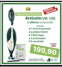 FOLLETTO ASPIRAPOLVERE VORWERK Vk135 CON HD35 CON GARANZIA E SACCHETTI