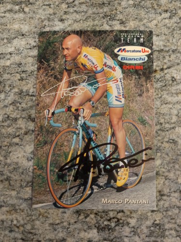 Cartolina ciclismo pantani con - cartolina,