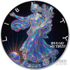 BUBBLE LIBERTY 1 oz moneta d'argento 1 $ USA 2025