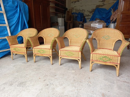 Poltrone vimini vintage - 4,