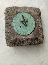 Meridiana vittoriana da giardino  antica su pietra